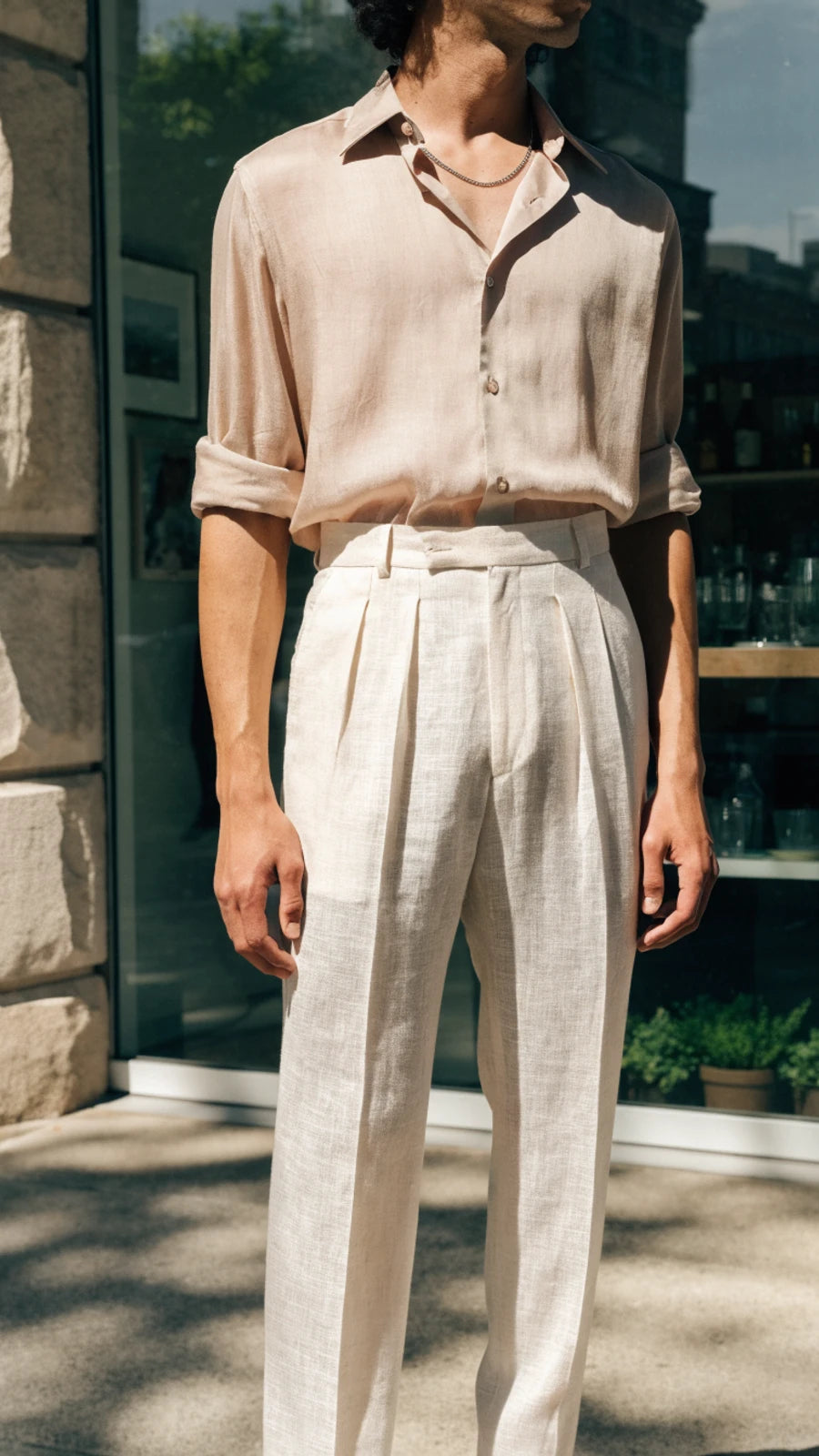 Pleated Tailored Trousers