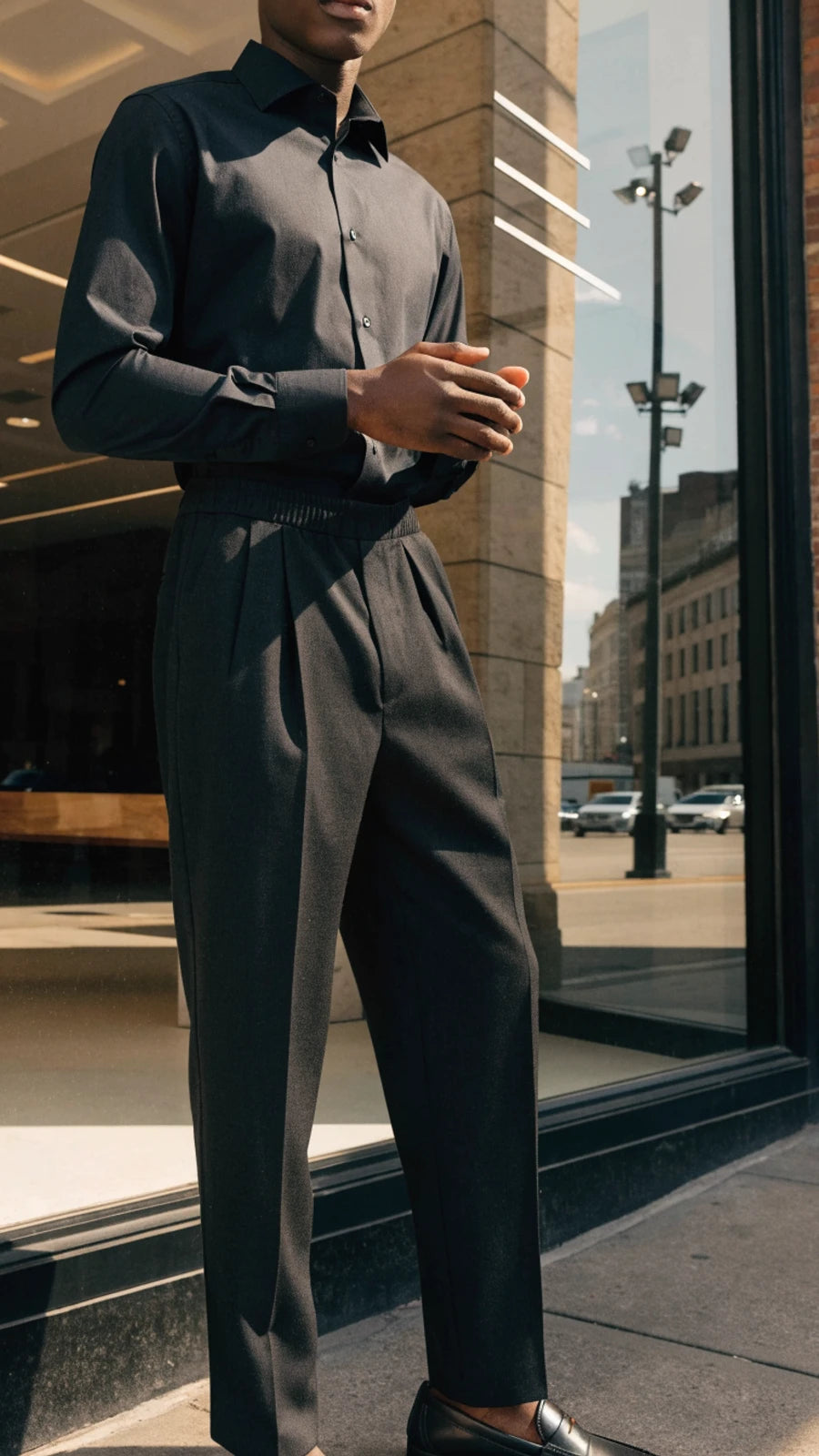 Pleated Tailored Trousers