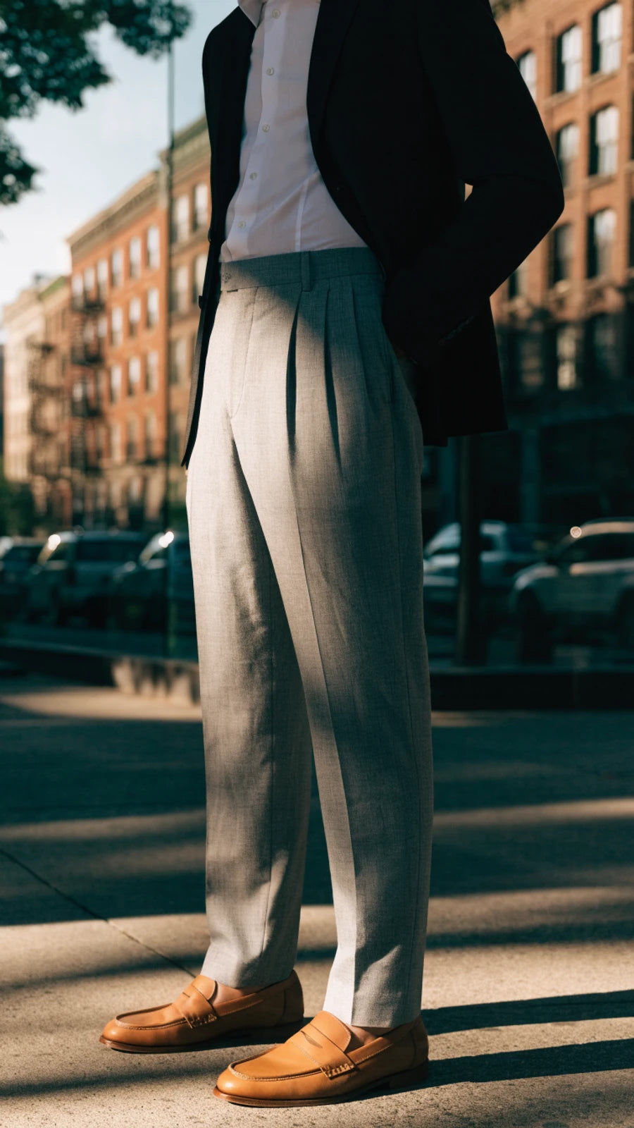 Pleated Tailored Trousers