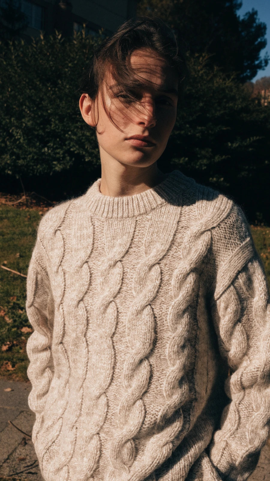 Aran Crafts Irish Soft Cable Knitted Crew Neck Unisex Sweater (100%…