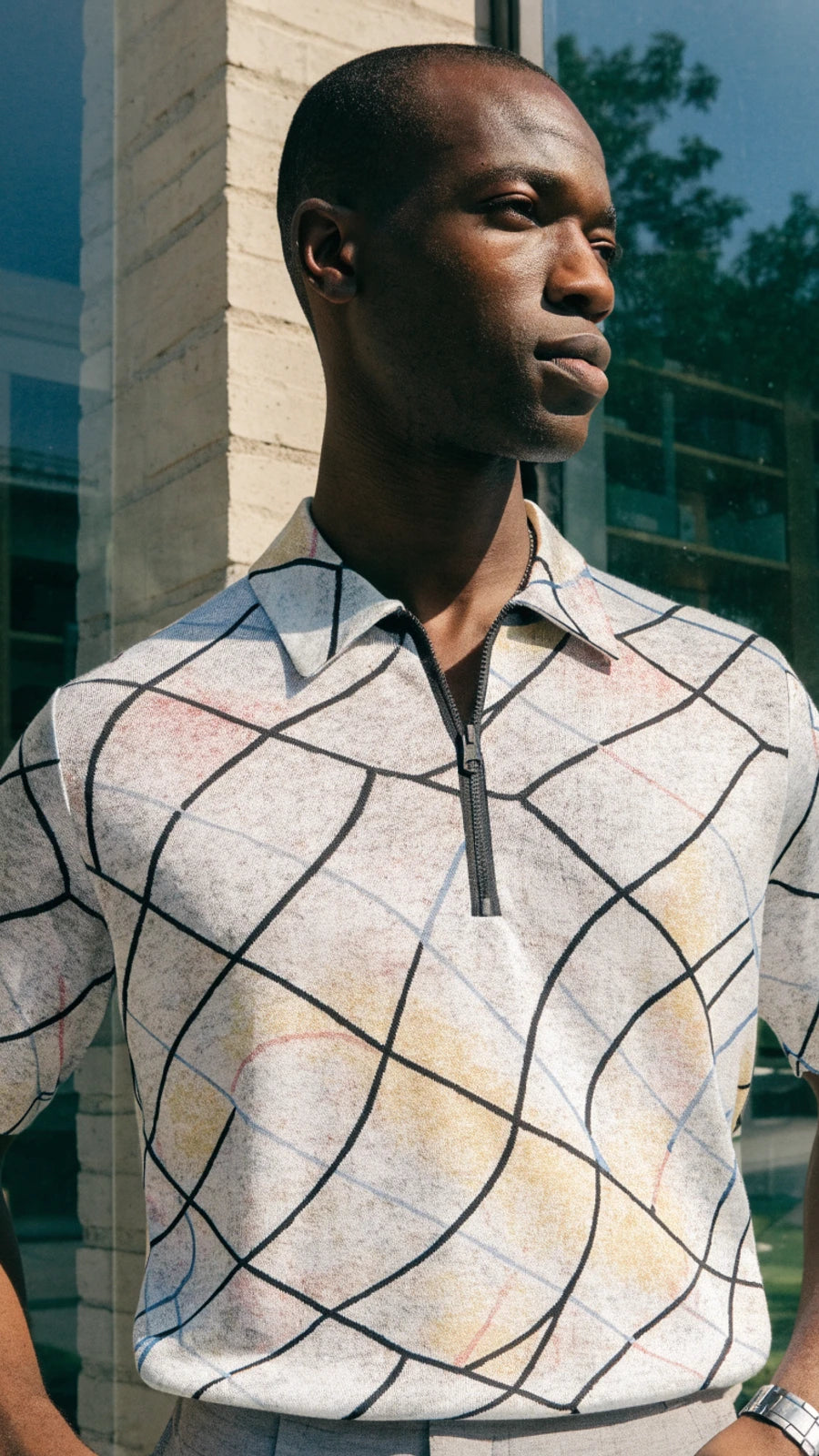 Quarter-Zip Knit Polo