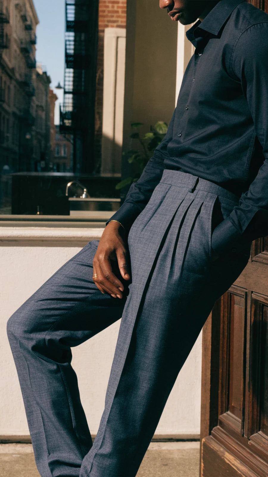 Pleated Tailored Trousers